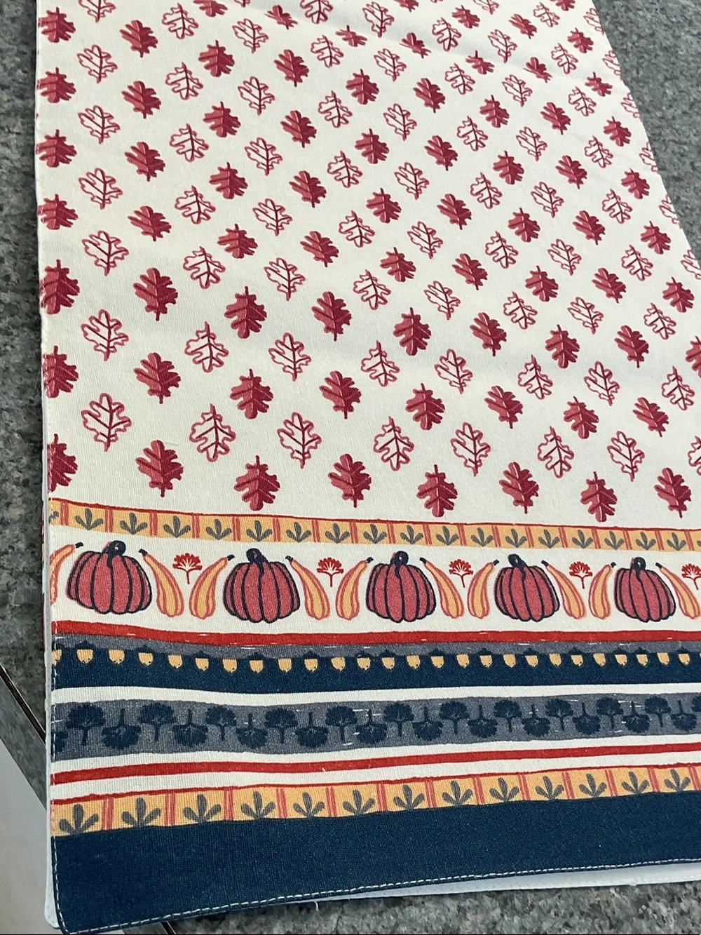 Fall Table Runner. 13 by 72”. New!